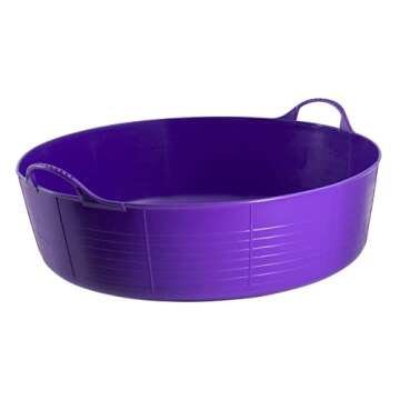 Tubtrugs SP35P Flexible Large Shallow Tub - 35L (9.2 Gallon) Capacity in Purple