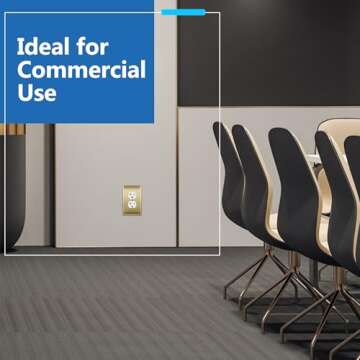 LIDER 1-Gang Stainless Steel Wall Plate - Brushed Brass