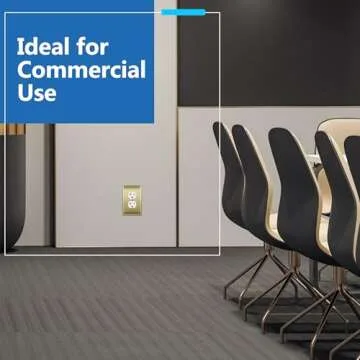 LIDER 1-Gang Stainless Steel Wall Plate - Brushed Brass