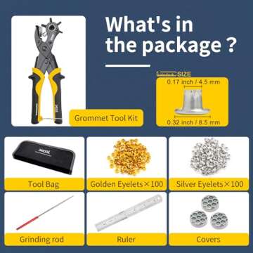 XOOL 2 in 1 Leather Hole Punch Kit for Crafts and DIY