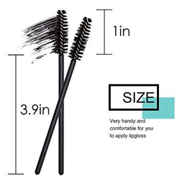 300 Pcs Disposable Mascara Wand Eyelash Brush for EyeLash Extension Supplies