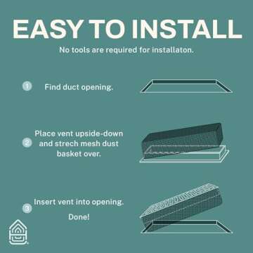 Home Intuition Basketweave Floor Vent Cover 4X10 Inch Floor Register with Mesh Cover Trap Heat and Air Walkable Metal Floor Vent for HVAC Duct, Polished Brass