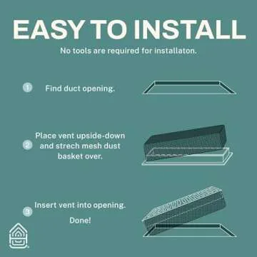 Home Intuition Basketweave Floor Vent Cover 4X10 Inch Floor Register with Mesh Cover Trap Heat and Air Walkable Metal Floor Vent for HVAC Duct, Polished Brass