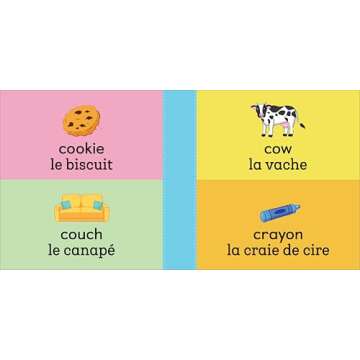 Bilingual Book for Toddlers: 100 First Words In English-French