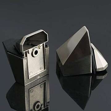 Metal Adjustable Wood/Glass Shelf Bracket Wall Mount 2 Pcs or One Pair, Brushed Nickel