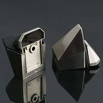 Metal Adjustable Wood/Glass Shelf Bracket Wall Mount 2 Pcs or One Pair, Brushed Nickel