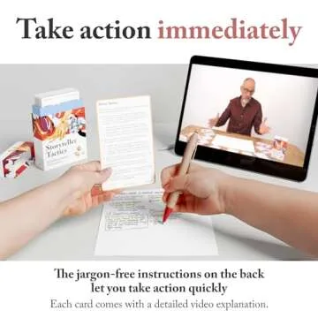 Pip Decks Storyteller Tactics Card Deck, Business Tool to Improve Your Influence and Persuasion in Workshops, Sales Pitches, Presentations and More, 54 Cards in a Case