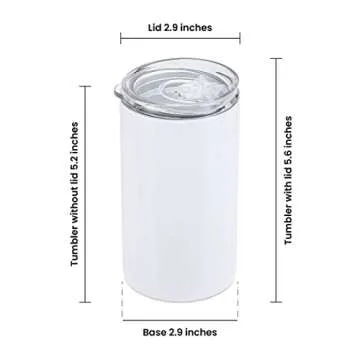 Makerflo Slim 14 oz Sublimation Tumblers Pack of 25