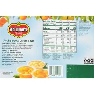 Healthy Del Monte No Sugar Added Fruit Cups Variety Pack