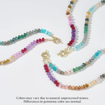 KissYan Colorful Gemstone Necklace for Women Online