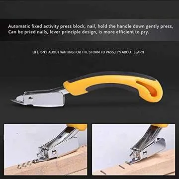Staple Removers Heavy Duty Staple Remover, Staple Puller Tool Upholstery Construction Stapler Heavy ...