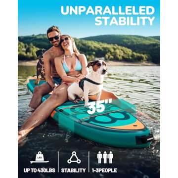 BIGFLY Inflatable SUP Board - Family & Pet Friendly