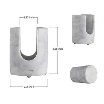 EVERBBKING Marble Sponge Holder for Kitchen Sponge Holder Rustic Farmhouse Decor,Dish Sponge Holder Kitchen Sink Sponge Caddy，Scouring Pad and Dish Sponge Holder Sponge Rack