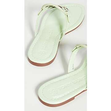Tory Burch Women's Miller Sandals, Meadow Mist, Green, 8.5 Medium US