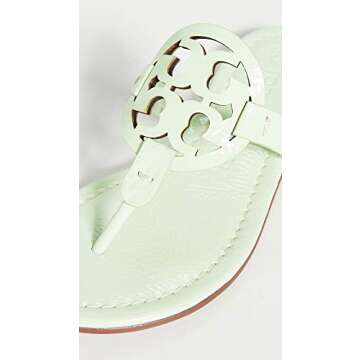Tory Burch Women's Miller Sandals, Meadow Mist, Green, 8.5 Medium US