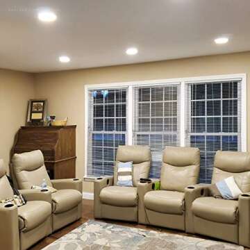 TORCHSTAR 12-Pack Essential Series 6 Inch Ultra-Thin LED Recessed Lighting with J-Box, 3000K Warm White, 12W Dimmable 1000lm Brightness LED Downlight, ETL & Energy Star Listed