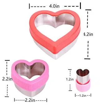 Sandwich Cutters Set for Kids, Holiday Cookie Cutters Vegetable Fruit Cutter Shape for Boys & Girls with, Dinosaur, Star, Heart Shapes - Food Grade Stainless Steel (14pack)