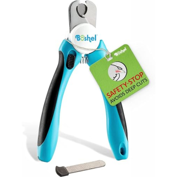 BOSHEL Dog Nail Clippers - Dog Nail Trimmers for Large Dog with Quick Sensor - Pet Nail Clippers for...