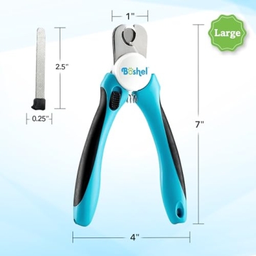 BOSHEL Dog Nail Clippers - Heavy Duty Pet Nail Trimmer