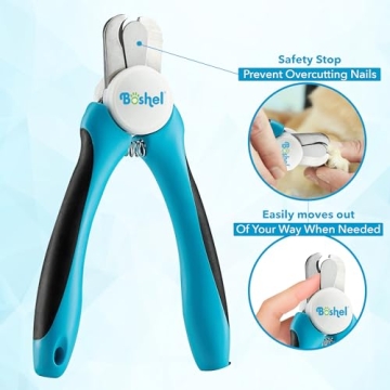 BOSHEL Dog Nail Clippers - Heavy Duty Pet Nail Trimmer