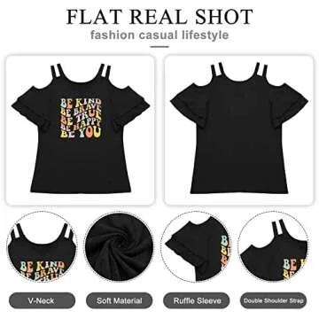 Stylish Women's Be Kind Sexy Cold Shoulder Tops