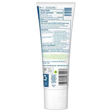 Tom's of Maine ADA Approved Wicked Cool! Fluoride Children's Toothpaste, Natural Toothpaste, Dye Fre...