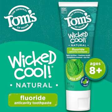 Tom's of Maine Wicked Cool Fluoride Toothpaste 3-Pack
