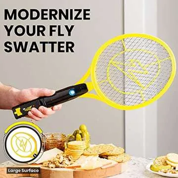 ZAP IT! Bug Zapper Racket - 4,000 Volt Power for Effective Bug Control
