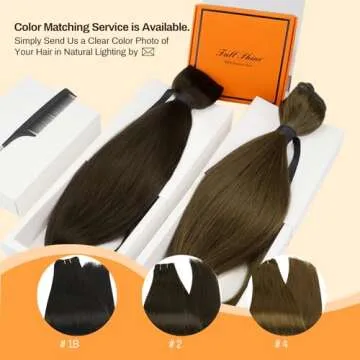Full Shine Hair Extensions Weft Human Hair Brown Sew In Real Hair Extensions #2 Dark Brown Weft Hair Extensions Real Human Hair Bundles For Women 105G 20 Inch