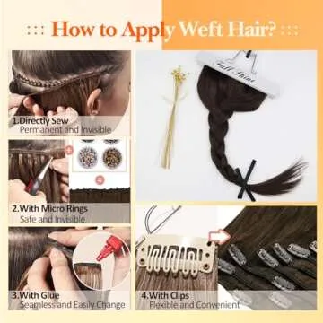 Full Shine Hair Extensions Weft Human Hair Brown Sew In Real Hair Extensions #2 Dark Brown Weft Hair Extensions Real Human Hair Bundles For Women 105G 20 Inch