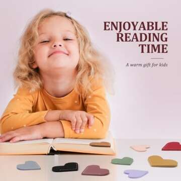 Leather Heart Bookmarks,6 Pcs Corner Page Book Marks Lovers Gifts for Women,Kids, Book Accessories for Reading Lover,Cute Handmade Books Reading for Book Lovers (Valentine Gifts)