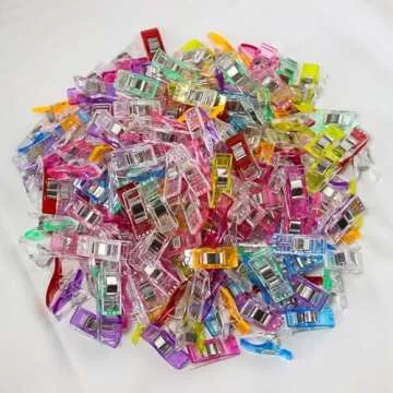 Sewing Clips,200 Pcs,Sewing Clips for Fabric,Fabric Clips for Sewing and Quilting,Quilting Clips for Binding,Sewing Accessories and Supplies(9 Colors)