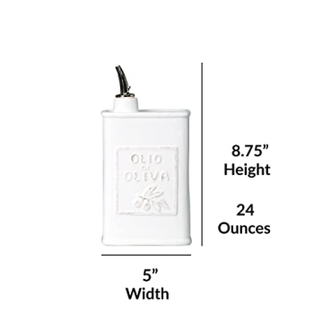 Vietri Lastra Olive Oil Can: Exquisite Italian Serveware