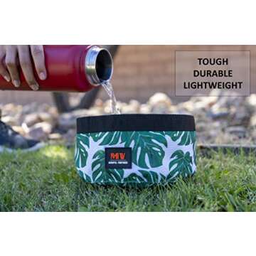 Portable Dog Bowl and Travel Dog Bowls for Dog Hiking Walking Travel & Outdoor Adventure | 2 Pack clippable Dog Travel Bowl | Food & Water | Perfect Dog Accessories for Large Dogs & Small