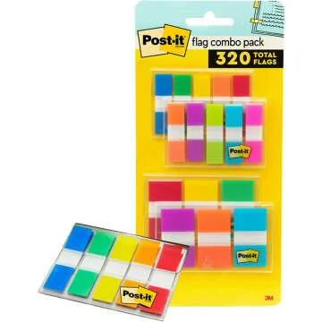 Post-it Flags Combo Pack with Dispensers - 320 Total