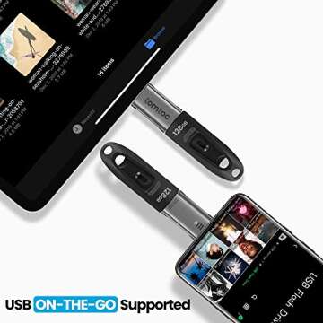 tomtoc USB C to USB Adapter (2 Pack), Thunderbolt 3/Type-C to USB 3.0 Adapter for MacBook, iPad Air 4 10.9, iPad Pro, Surface Pro/Book, Dell XPS and More, OTG Adapter for Android Phone, Up to 5Gbps