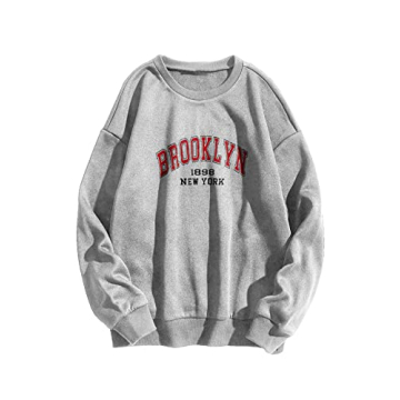 WDIRARA Women's Graphic Print Long Sleeve Sweatshirt