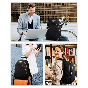 BAGSMART Laptop Backpack with USB Port for Women