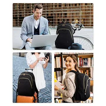 BAGSMART Laptop Backpack with USB Port for Women