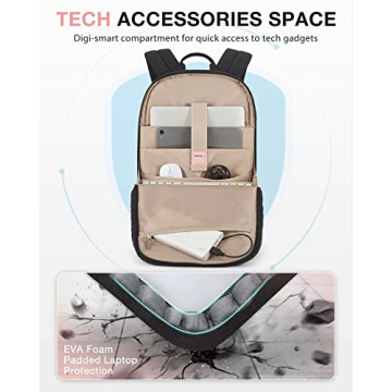 BAGSMART Laptop Backpack with USB Port for Women