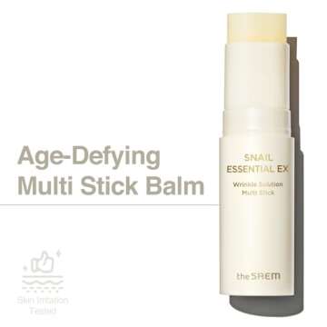 THESAEM Snail Essential EX Wrinkle Solution Multi-Purpose Balm Stick – Anti Aging & Moisturizing ?...