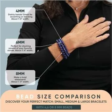 Cherry Tree Collection - Small, Medium, Large Sizes - Gemstone Beaded Bracelets For Women and Men - 4mm Round Beads (Carnelian, Small)