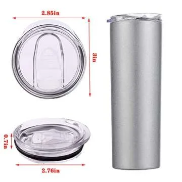 Spill Proof Replacement Lids for 20oz Skinny Tumblers