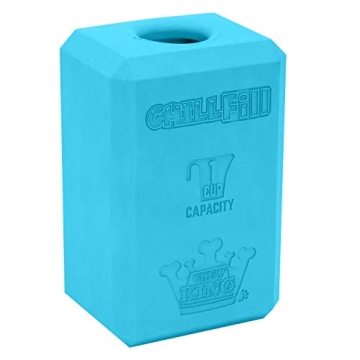 Chew King Premium Treat Dog Toy, XL, Extremely Durable Natural Rubber Fillable Toy Collection, Froze...