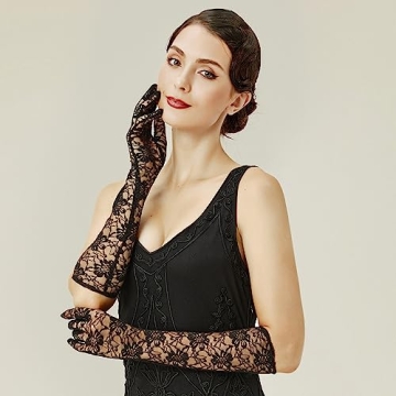 Elegant BABEYOND Lace Gloves for Women – Perfect for Weddings