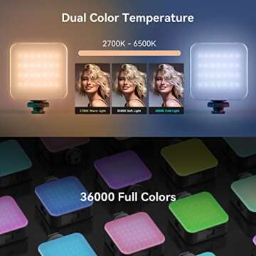 SmallRig P108 RGB Video Light for Photography & Vlogging