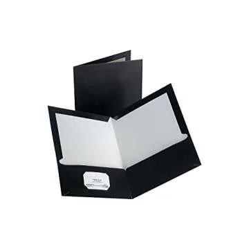 Staples 905473 2-Pocket Laminated Folders for Document Organization