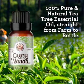 GuruNanda Tea Tree Essential Oil - 100% Pure Aromatherapy Oil