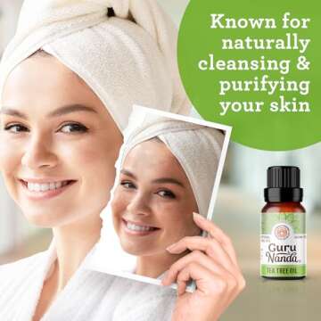 GuruNanda Tea Tree Essential Oil - 100% Pure Aromatherapy Oil