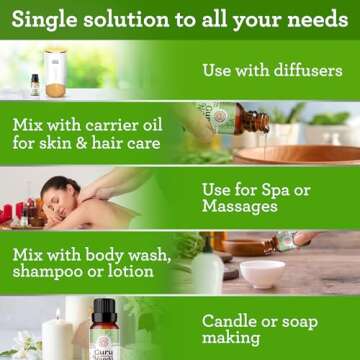 GuruNanda Tea Tree Essential Oil - 100% Pure Aromatherapy Oil